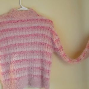 Candie's Sweater in Soft shades of pink